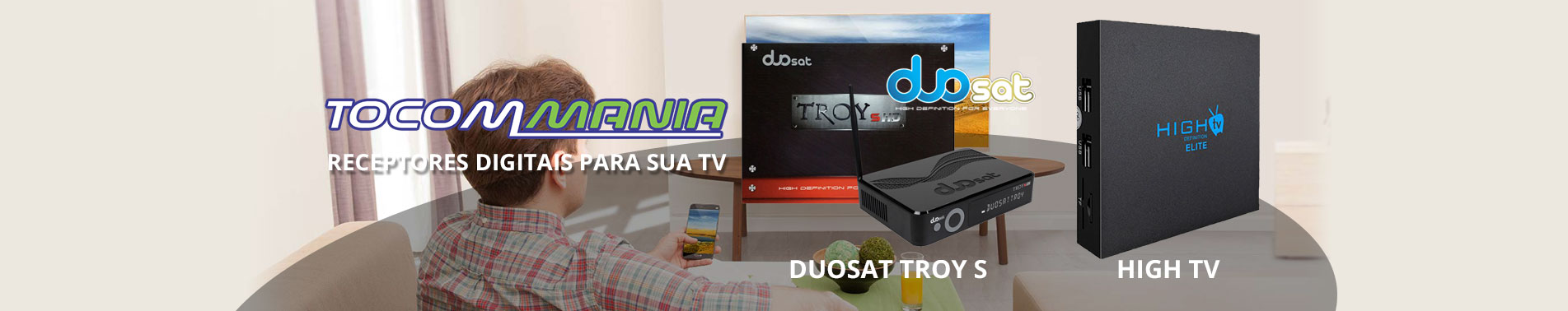 Receptores e Desbloqueadores DuoSat Troy S e high tv